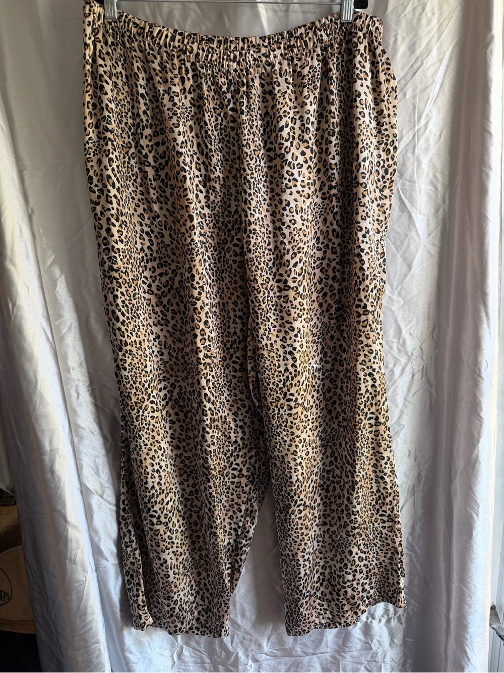 Sexy Sensual Cacique Satin Leopard Print Pajamas Size 26/28